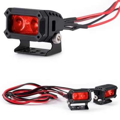 2pcs 18MM Square Led Light Headlight Spotlight for TRX-4 TRX6 Axial SCX10 900