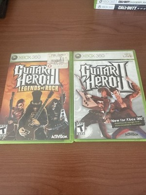 Guitar Hero 2 & Guitar Hero III: Legends of Rock Microsoft Xbox 360 Tested CIB