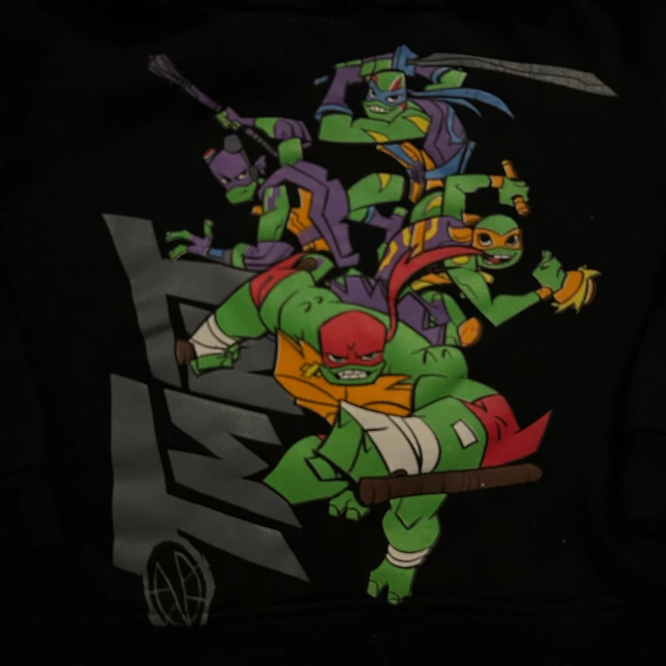 Sudadera con Capucha Nickelodeon Teenage Mutant Ninja Turtles Negra Talla 4 Niños Foto 2 de 4