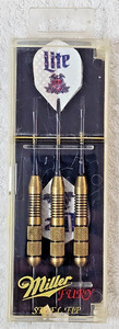 Vintage Miller Lite Dart Set – Miller Fury Steel Tip Brass Darts w/ Case