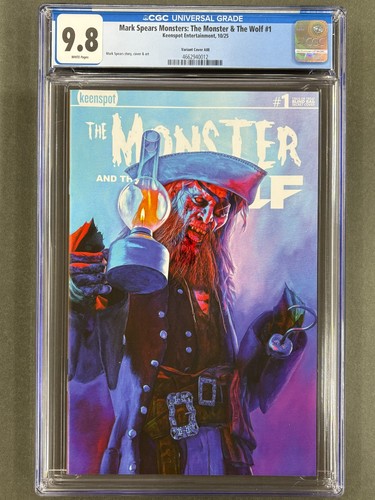 RARE SECRET PIRATE! Mark Spears Monsters Monster And The Wolf #1 A88 CGC 9.8