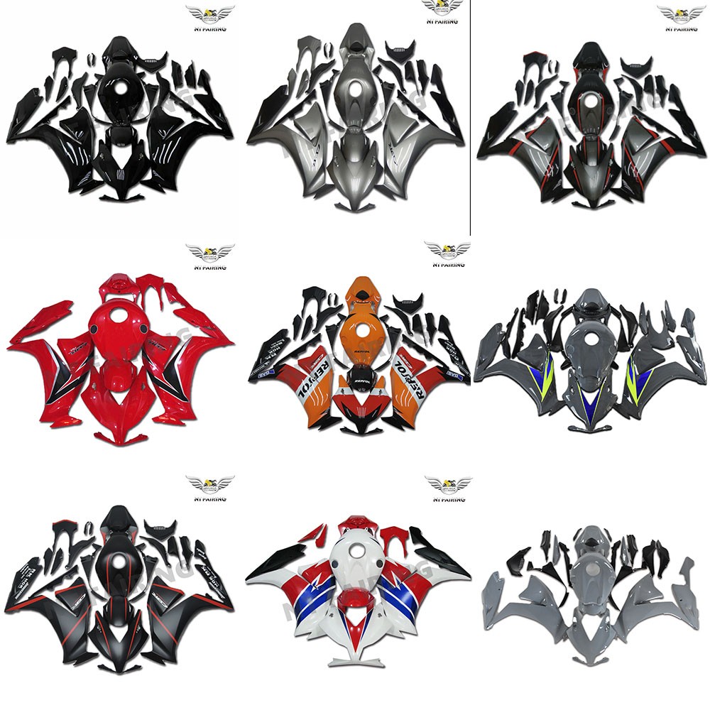 NTU US Stock Injection Fairing kit Fit for HONDA 2012-2016 CBR1000RR Red Black