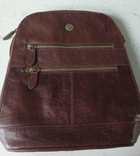 Conka Brown Genuine Leather Backpack