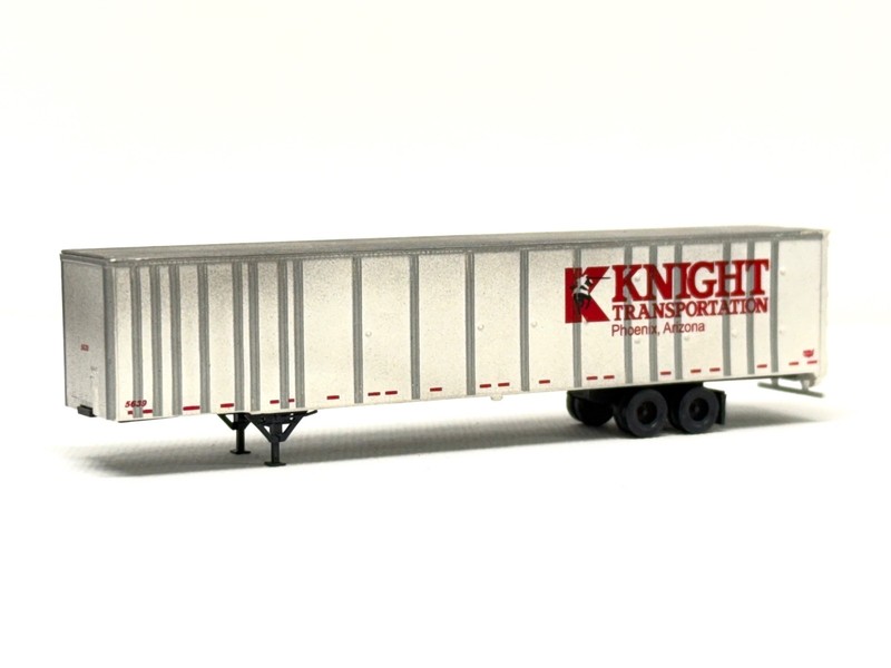 Deluxe Innovations 53' Plate Wall Trailer, Knight #2 Weathered, IOB