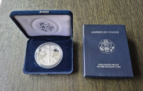 1999-P PROOF AMERICAN SILVER EAGLE W/BOX