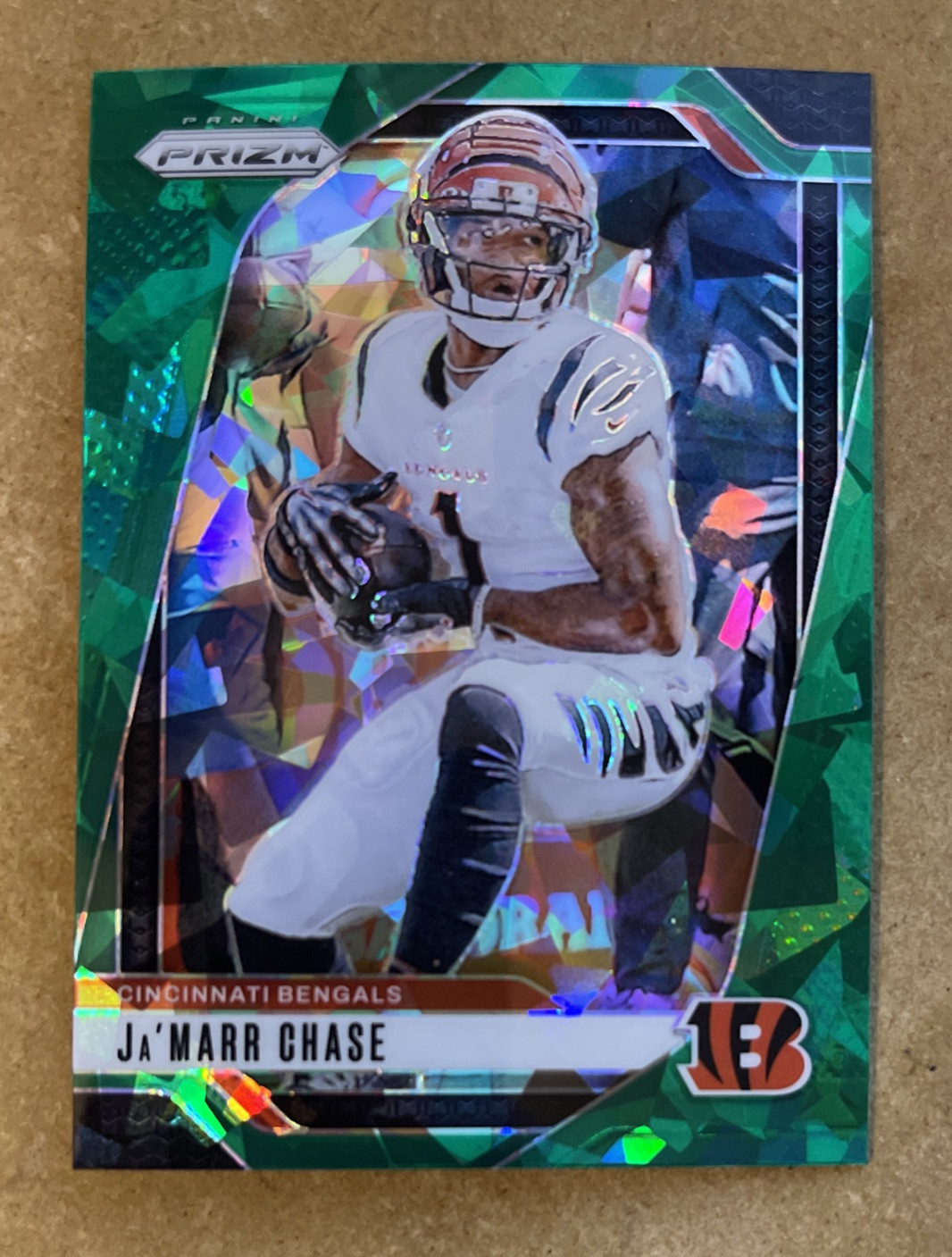 2024 Panini Prizm Jamarr Chase Green Cracked Ice Prizm #57 Cincinnati Bengals SP