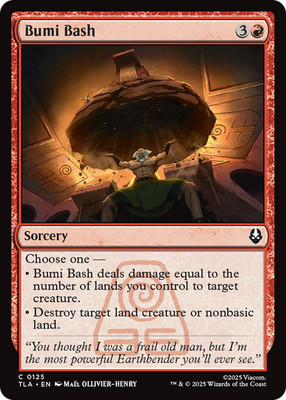 x1 Bumi Bash TLA Avatar MTG 125 M/NM 1x