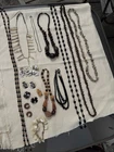 VTG Costume Jewelry Lot Necklaces Earrings Estate Wearable X14