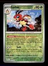 Ledian 003/142 Rare Stellar Crown Pokemon Reverse Holo Near Mint