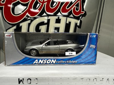 Anson Collectibles 1998 Mercedes Benz CLK Cabriolet 1:18 Scale Metal Diecast Car