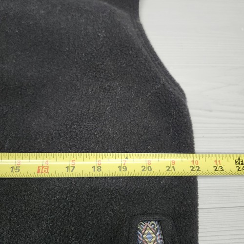 Vintage Summit Dog Black Fleece Full Zip Vest Large - Picture 7 of 10