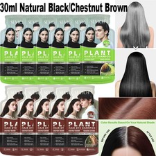 Bubble Plant Hair Dye Shampoo 30ml Hair Dye Shampoo Instant Hair Color DIY Dye