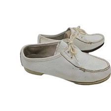 Vintage Dexter USA Ladies White Leather Bowling Shoes Women Size 5.5M RH READ