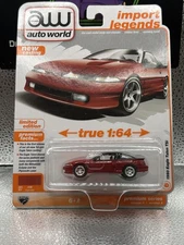 AUTO WORLD 1990 Eagle Talon TSi Red 1:64 Diecast Import Legends AW64452