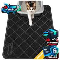 Katzenklo Matte 61 X 43 Cm Gitter Netz Streukontrolle Wasserdicht Schwarz