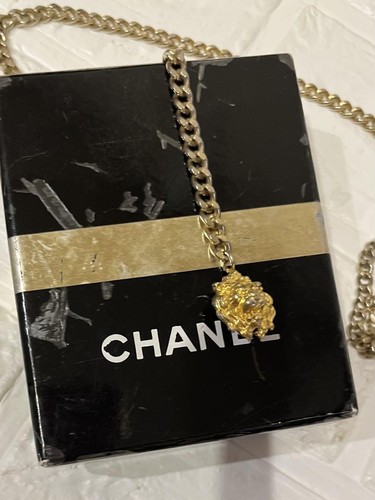 CHANEL Chain Belt Necklace Lion Motif Gold 85cm Vintage Rare Used - Picture 11 of 14