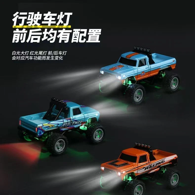 1:64 Metal RC Car Remote Control Drift Car Toy Mini Off-road Racing Toy Cars - Image 4 of 4