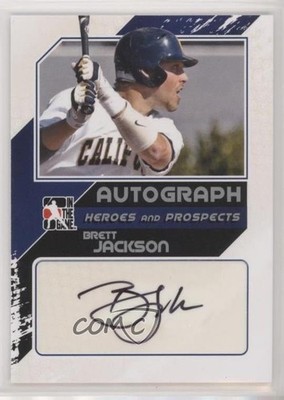 2011 ITG Heroes and Prospects Close Up Silver /190 Brett Jackson #A-BJ2 Auto 0q3