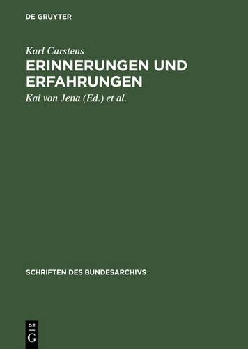 Karl Carstens Erinnerungen Und Erfahrungen (Hardback)
