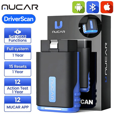 MUCAR DriverScan Full Bidirectional Scanner All System Diagnostic Tool 15+Resets