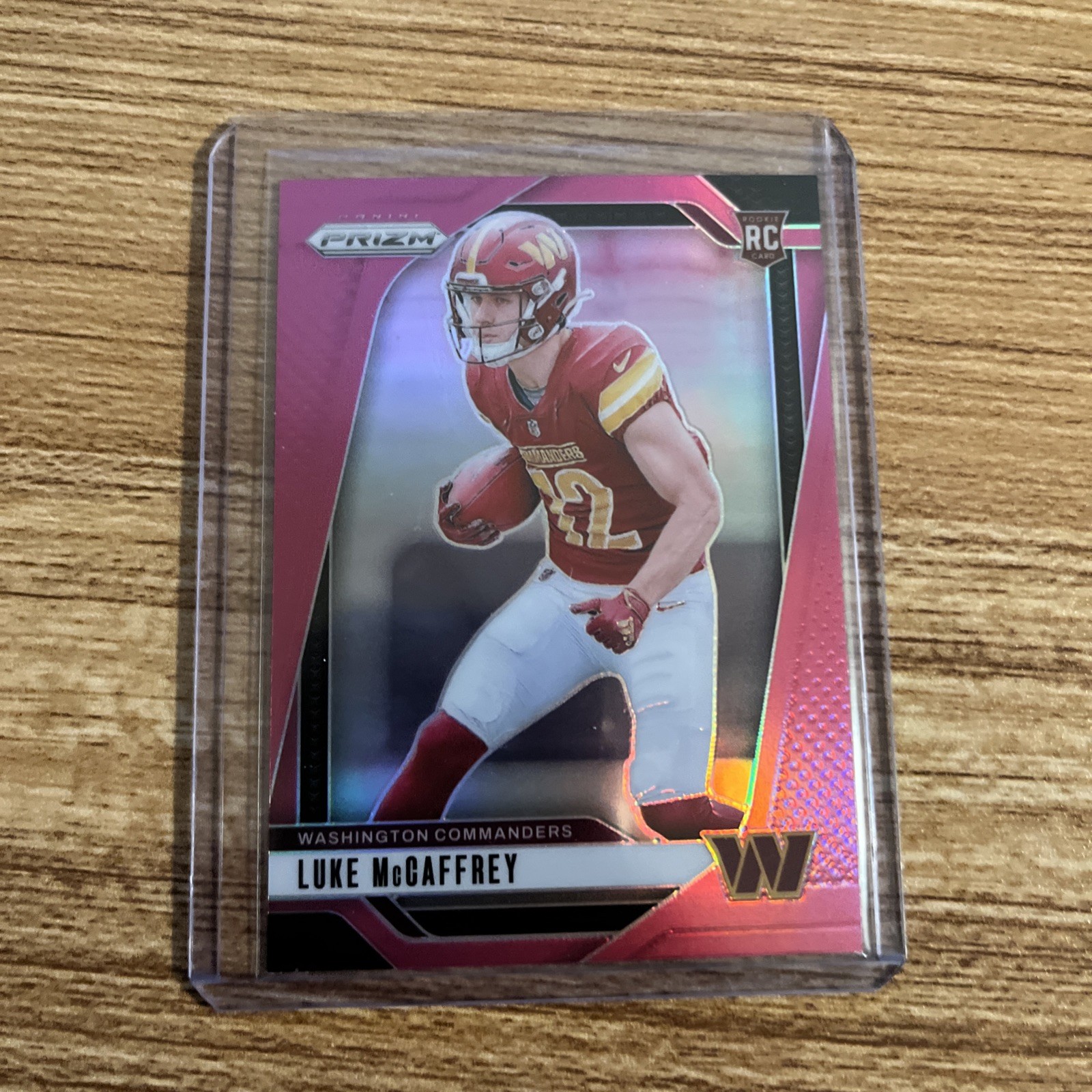 2024 Panini Prizm - Rookies Luke McCaffrey #367 Pink Prizm (RC)