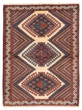4'2" x 5'6" Vintage Hand Knotted Area Rug Traditional Oriental Wool Carpet