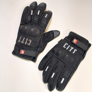 SZ LG. MADBIKE MAD07 Black Riding Gloves - Used, but plenty of life left in 'em!