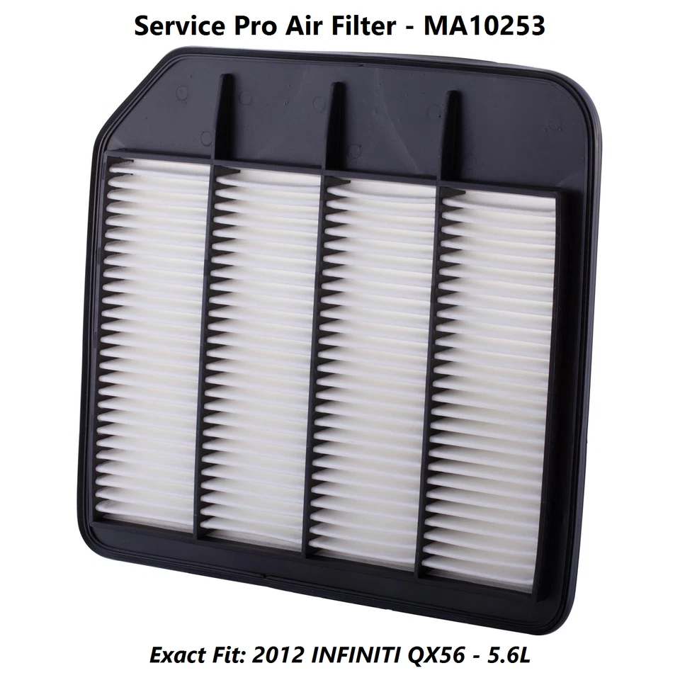 2012 INFINITI QX56 5.6L Complete Oil, Air & Cabin Filter Kit (5W-30) Foto 4 de 4