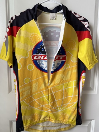 Vintage GIANT Fahrrad Radtrikot gelb schwarz Größe M - Bild 2 von 6
