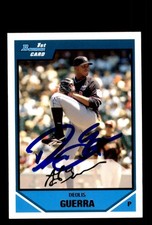 Signed Baseball Card Auto Deolis Guerra 2007 Bowman #BDPP72 Mets