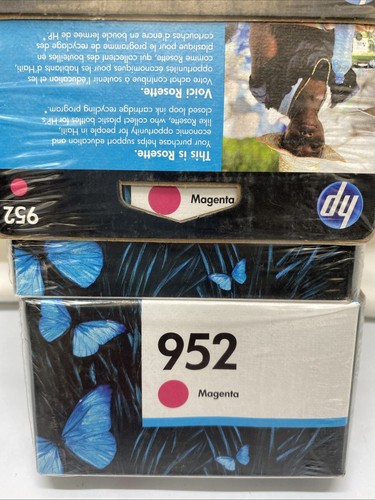 Pack of 4 New HP 952 LOS52AN Magenta Ink Cartridge Sealed Exp March 2023 - Picture 3 of 14