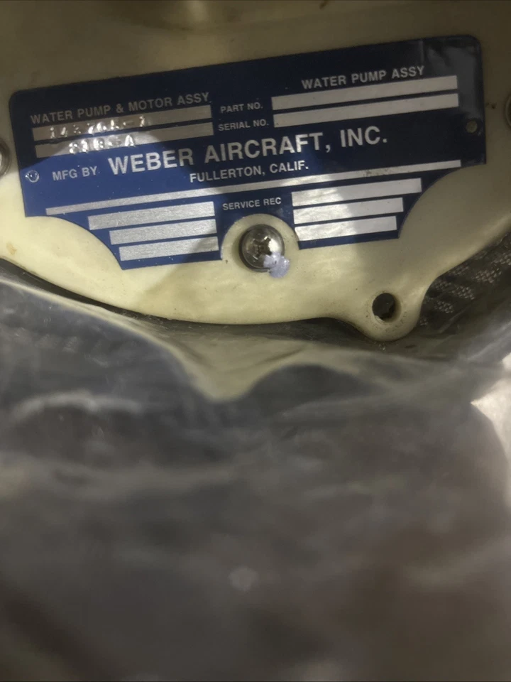 143765-1 BOMBA DE ÁGUA E MOTOR ASSY BOMBA DE ÁGUA ASSY - Imagem 3 de 4