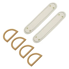 2pcs Bag Bases for Crochet, 12.6" x 2.7" Oval Bag Bottom Shaper White