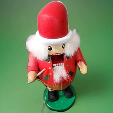 German Nutcracker Santa Original Erzgebirge 8"  Richard Glaesser Seiffen  *read