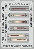 MW22 Eduard FE1282 D3A1 Val Seatbelts Steel 1/48 Zoom Set For Hasegawa