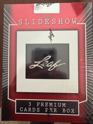 2026 Leaf Slideshow Factory Sealed Hobby Box