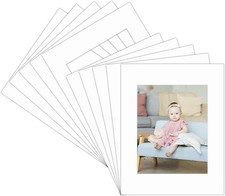 Golden State Art, Pack of 10 11x14 White Picture 11 x 14 10-Pack Mats,