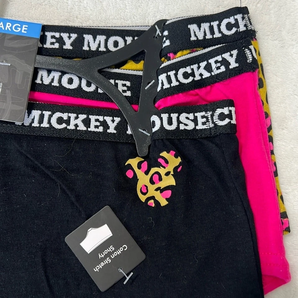 Disney Mickey Mouse Pack de 3 Pantalones Cortos Hipsters, Talla L Foto 2 de 4