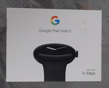 Google Pixel Watch 1st Gen Matte Black Stainless Steel Case, Obsidian Band NEW