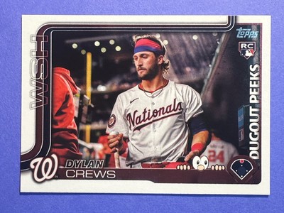 2025 Topps Celebration Dylan Crews SP Dugout Peeks Image Variation (RC) #DP-19