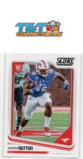 Courtland Sutton 2018 Score #382 SMU Mustangs Rookie Card 8a. rookie card picture