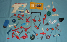 vintage Mego Micronauts ASSORTED PARTS LOT 3 missiles guns more FREE SHIP