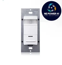 Leviton ODS10-IDW Occupancy Sensor - PIR - Wall Switch, 2100SF, 120-277V - White