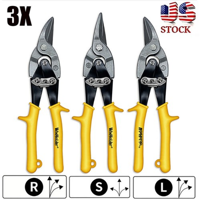 #ad #ad 3PCS Aviation Tin Snip Silverline Metal Cutter Shear Straight Left Right Cut US $13.99