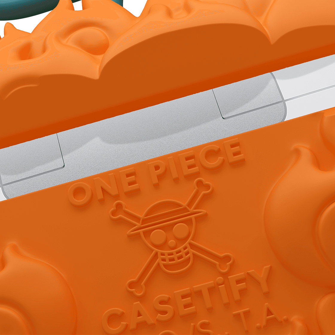 CASETiFY × One Piece Flame-Flame Fruit 3D AirPods Pro 2 Case