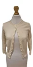 Pure Collection Women's Cashmere Cardigan Jumper Sweater Cream Size 8