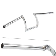 1" Handlebars Z Bar Drag Bars Chrome For Harley For Honda For Chopper Cruiser