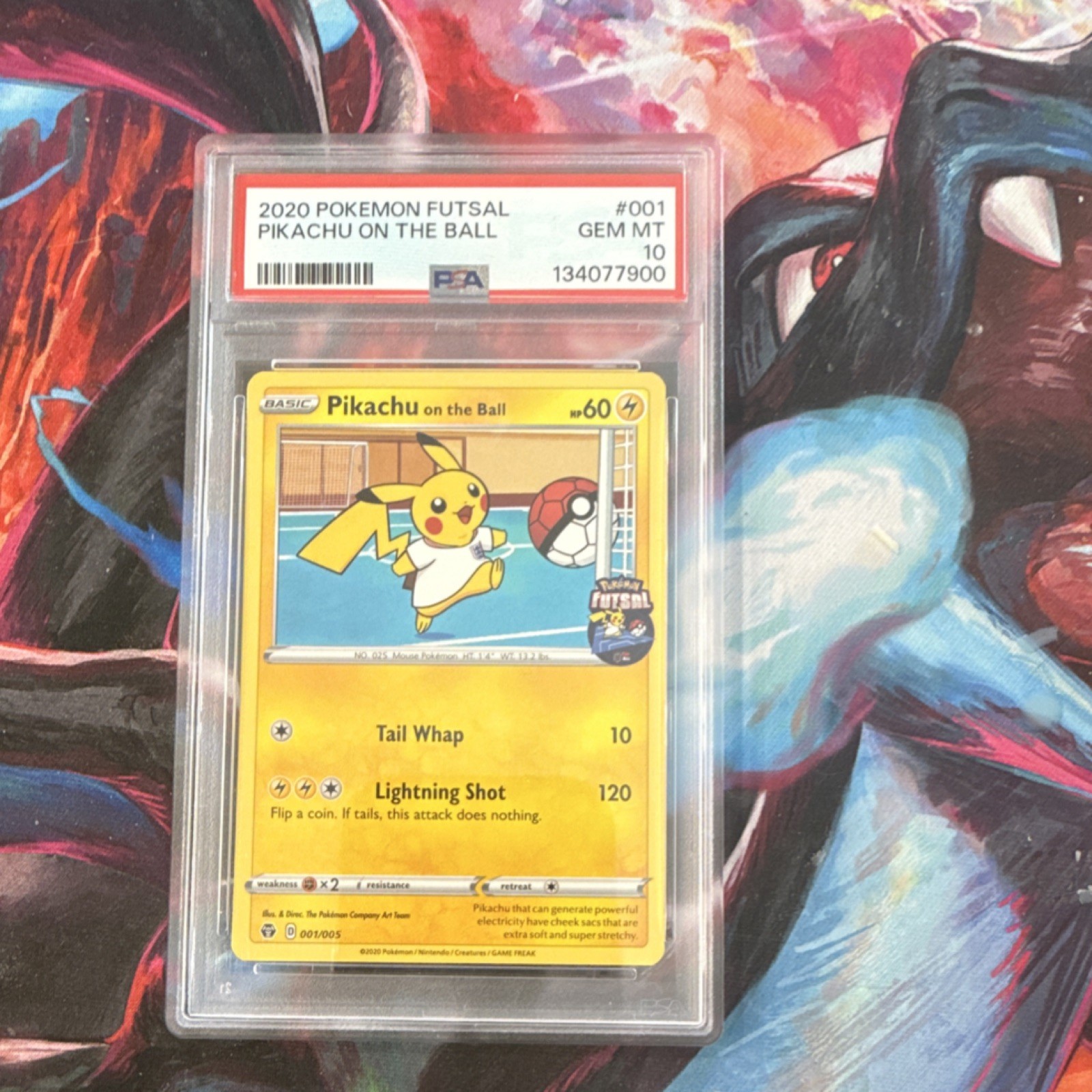 Pokemon Pikachu on the Ball Futsal 001/005 Promo Regular PSA 10 English