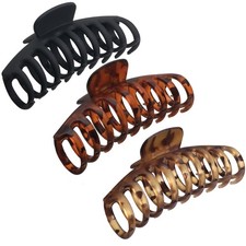 Big Hair Claw Clips for Women - 4.3 Nonslip Jumbo Clips for Long, Thick Hair,...