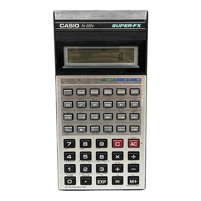 Casio fx-100v Taschenrechner Super-FX Calculator Rechner Vintage Retro